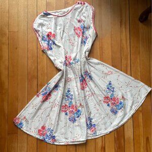 Vintage 80s Floral Fit & Flare Dress – Made in Canada